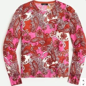 J. Crew Margot Sweater in Vintage Paisley